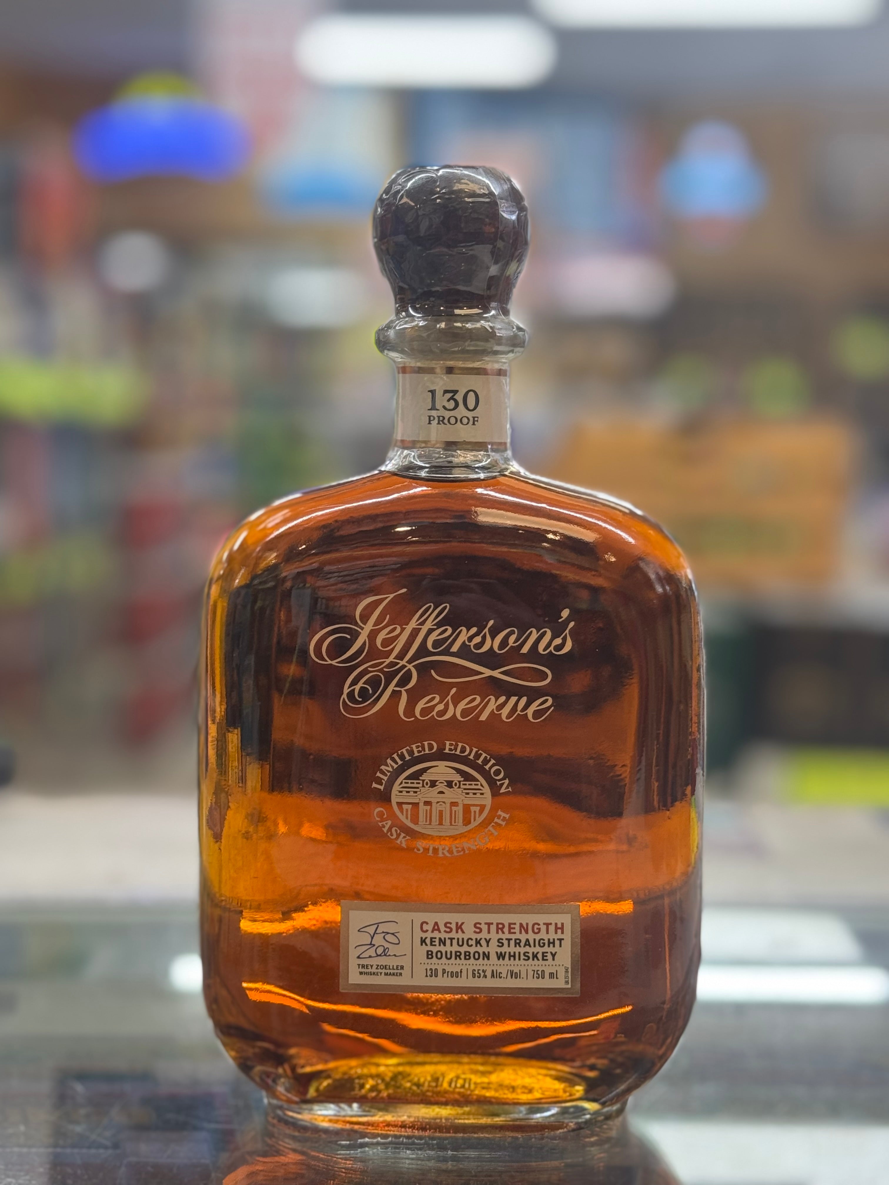Jefferson's Reserve Limited Edition Cask Strength Kentucky Straight Bourbon Whiskey 750ml