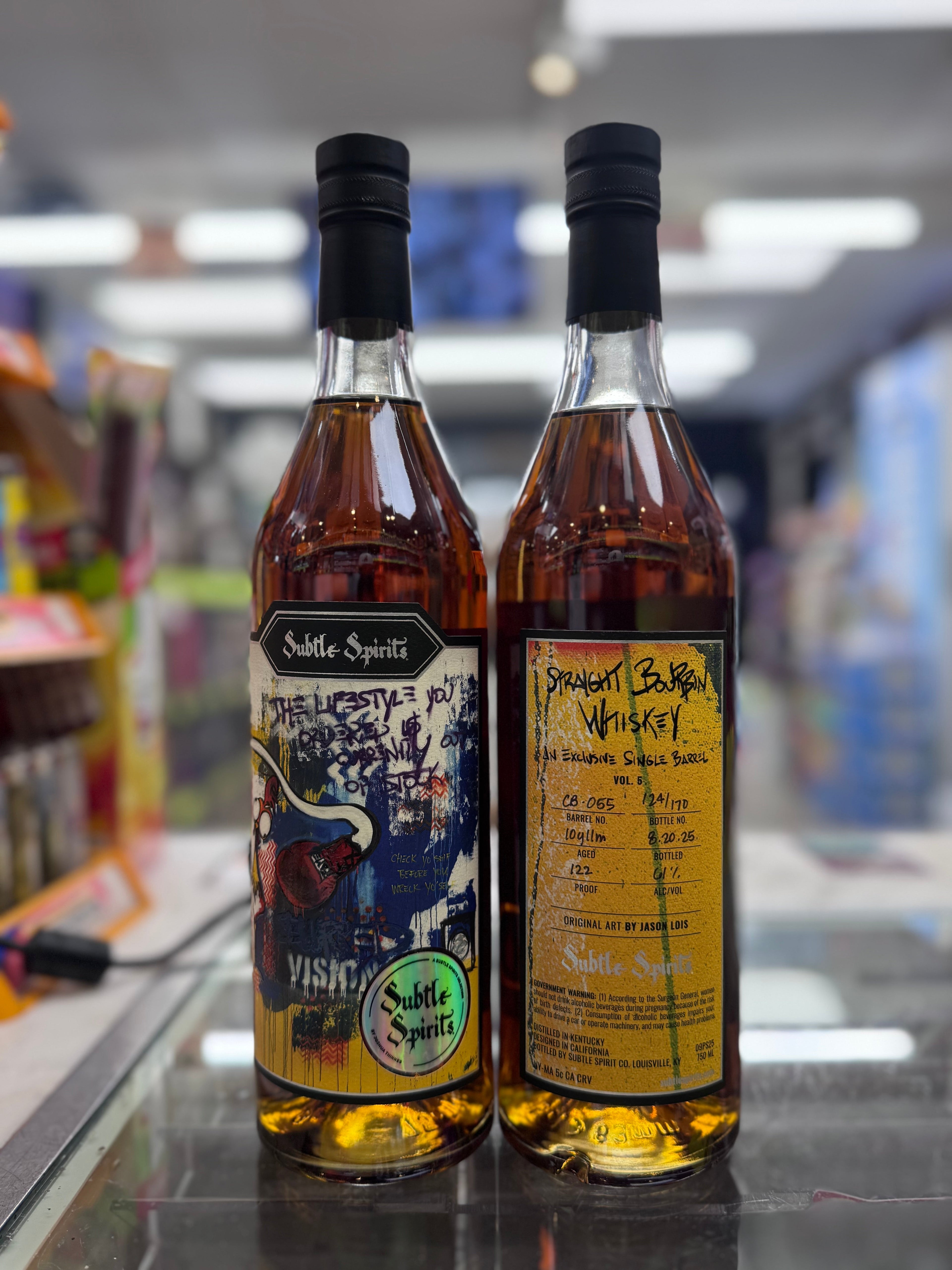 Subtle Spirits Single Barrel Kentucky Straight Bourbon Whiskey 10 Year 11 Month 122 Proof