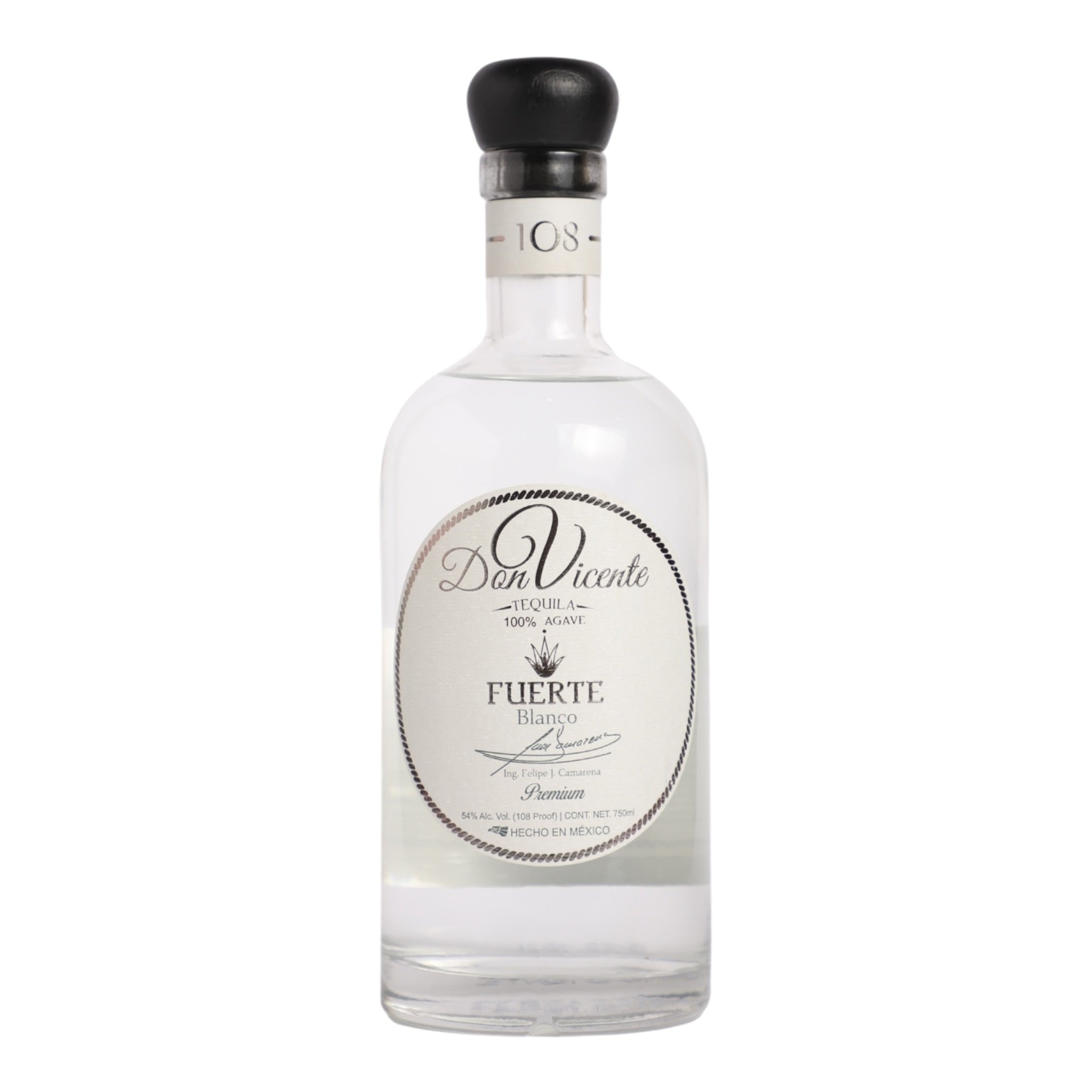 Don Vicente Fuerte Blanco High Proof Tequila 750ml