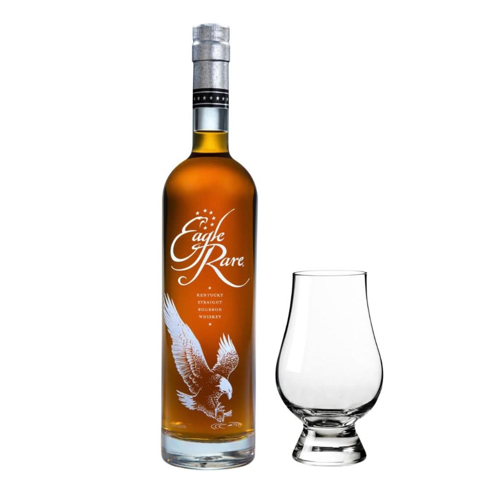 Eagle Rare 10 Year Single Barrel Kentucky Straight Bourbon Whiskey with Glancairn Glasse 750ml
