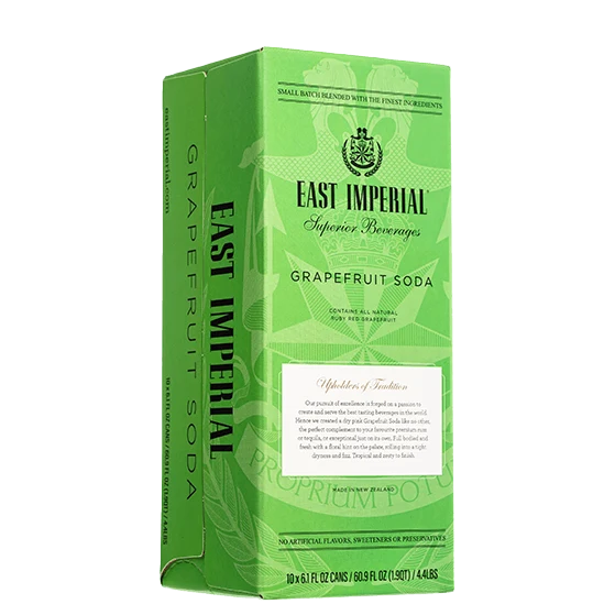 East Imperial Grapefruit Soda Water 1pk/10 cans 180 ml