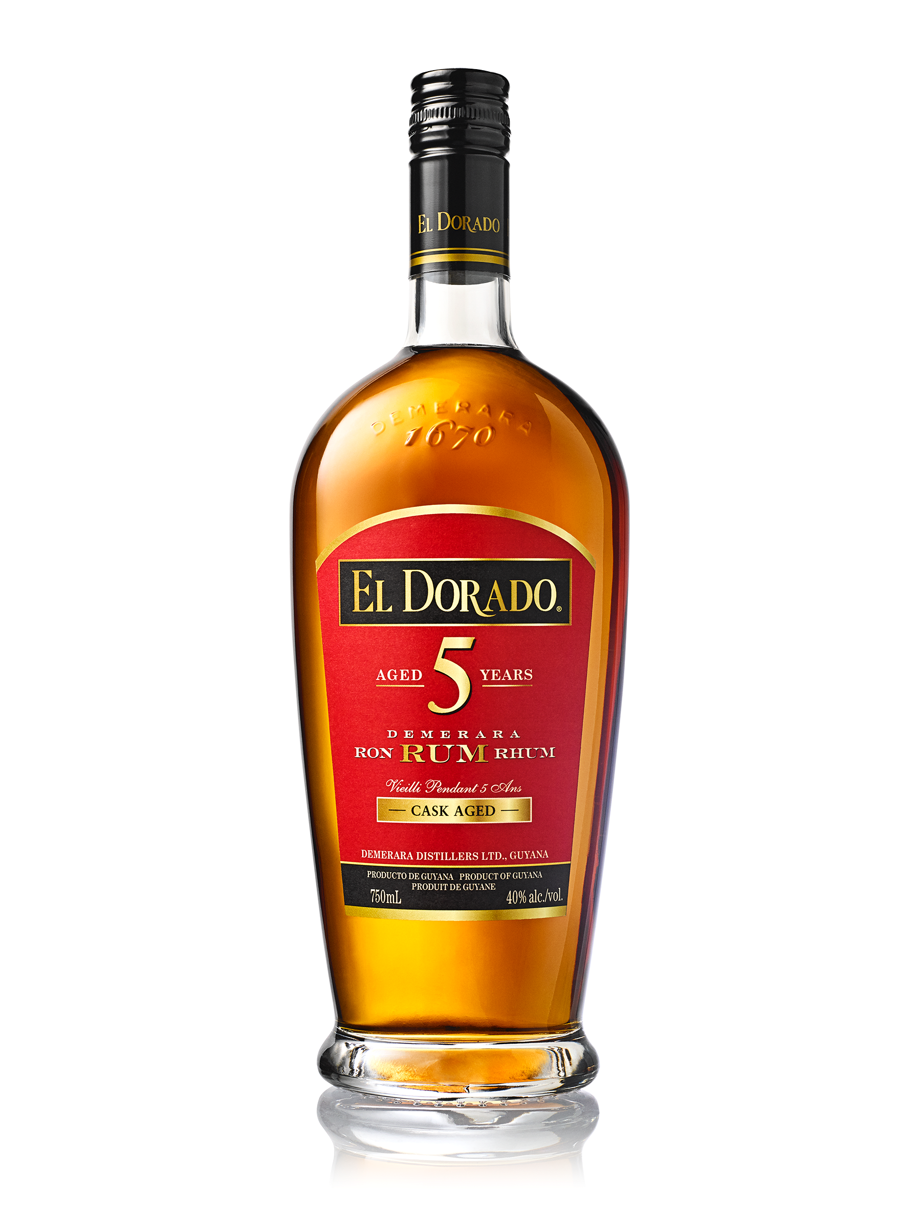 El Dorado Fine Cask 5 Year Old Aged Rum 750ml