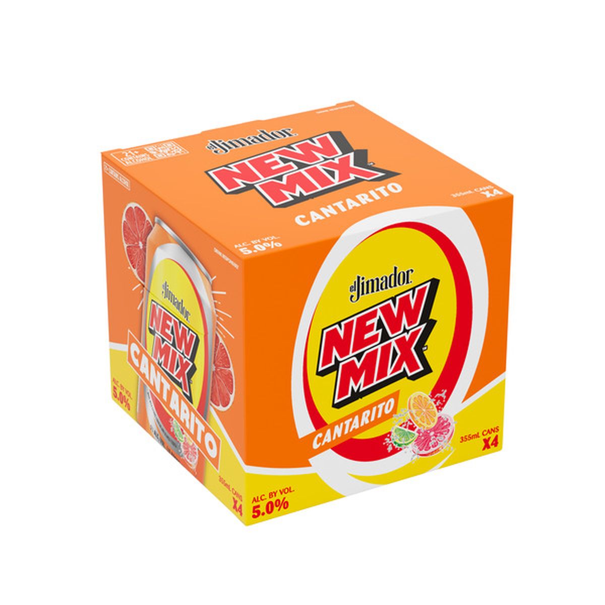 El Jimador New Mix Cantarito Tequila Cocktail 355ml Can 4-Pack