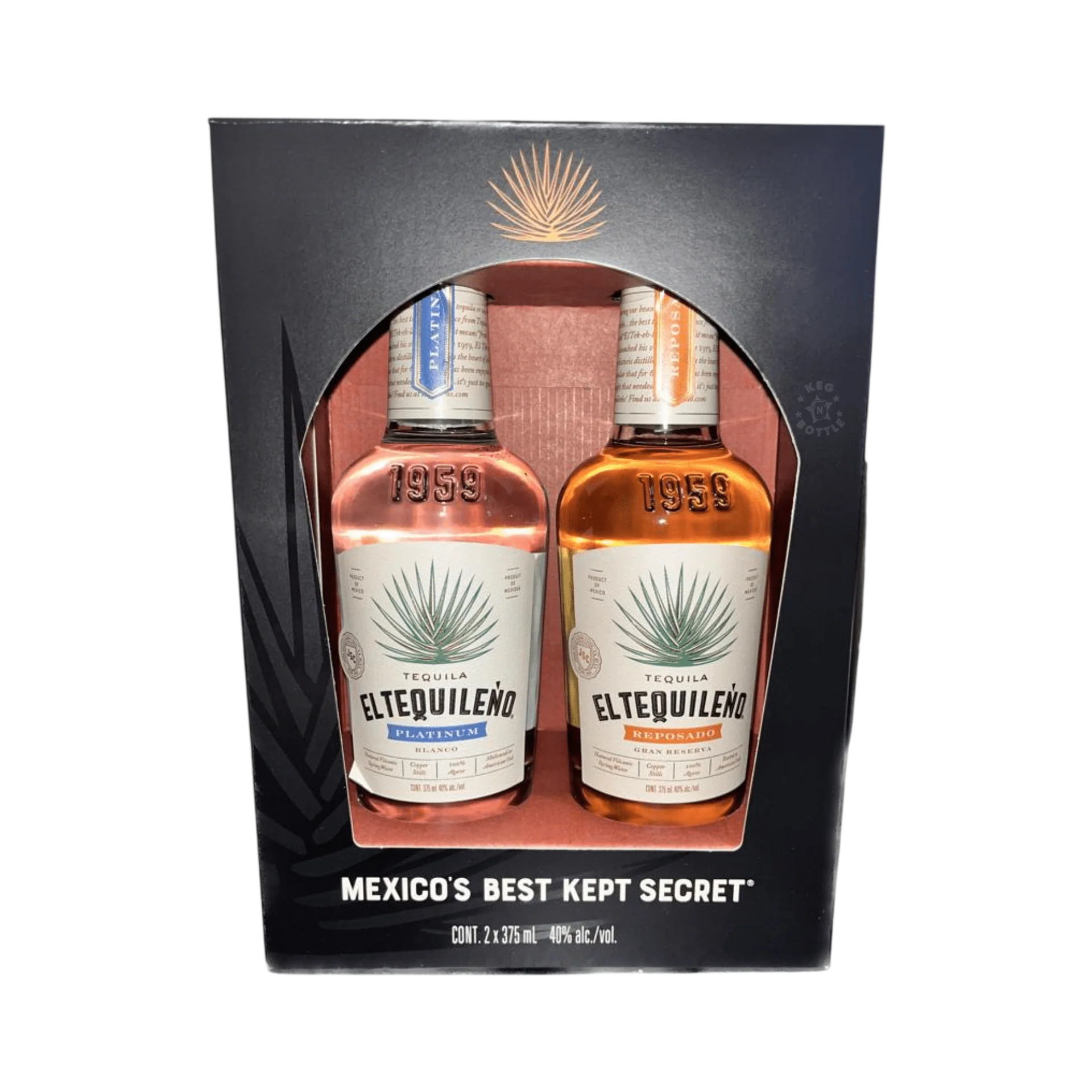 El Tequileno El Tequileno Tequila Gift Pack 2 bottles 375 ml