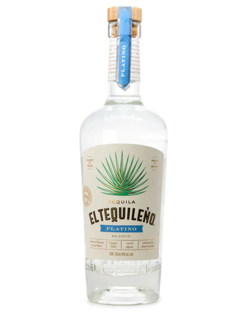 El Tequileno Platino Platinum Tequila 750ml