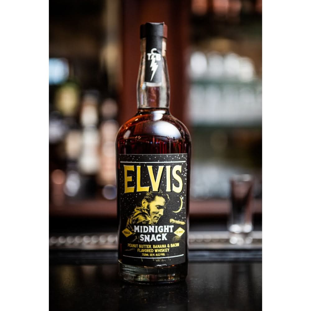 Elvis Midnight Snack Peanut Butter Banana & Bacon Flavored Whiskey 750ml