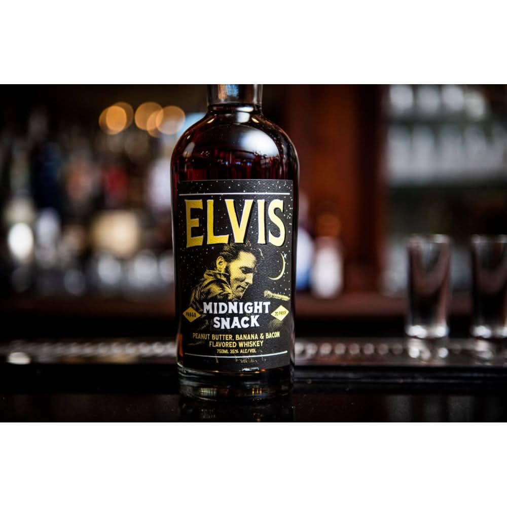 Elvis Midnight Snack Peanut Butter Banana & Bacon Flavored Whiskey 750ml