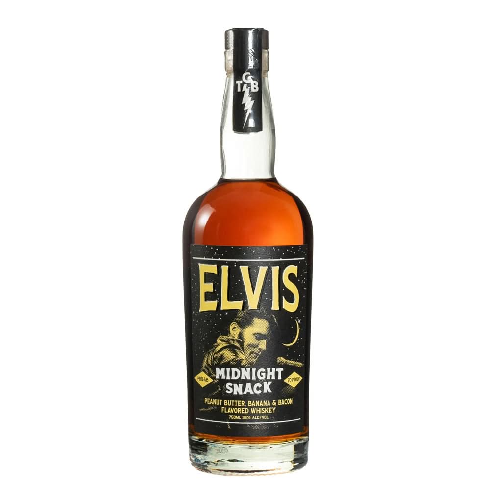 Elvis Midnight Snack Peanut Butter Banana & Bacon Flavored Whiskey 750ml