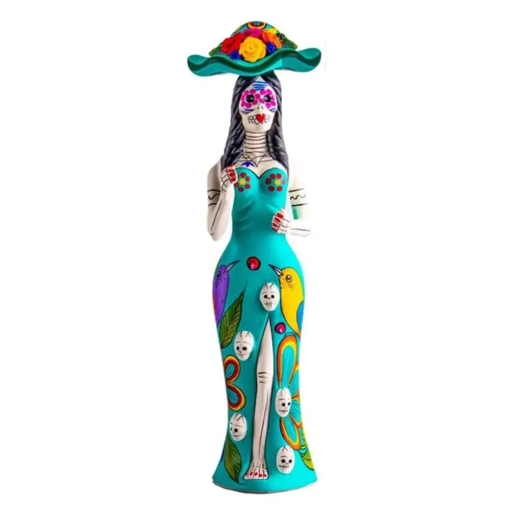Epifania Azul La Catrina Teal Anejo Tequila 750ml