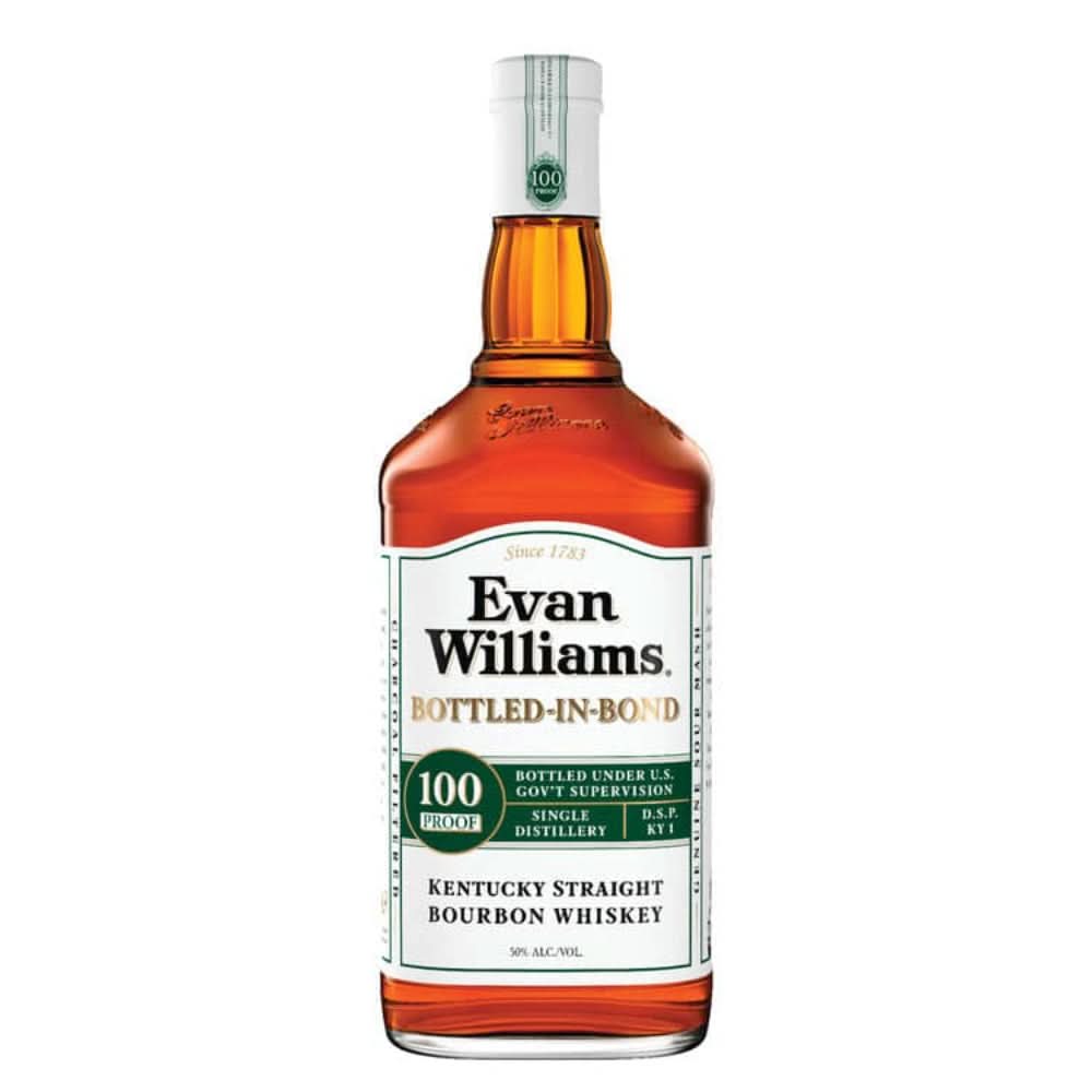 Evan Williams White Label Bottled in Bond Kentucky Straight Bourbon Whiskey 750ml