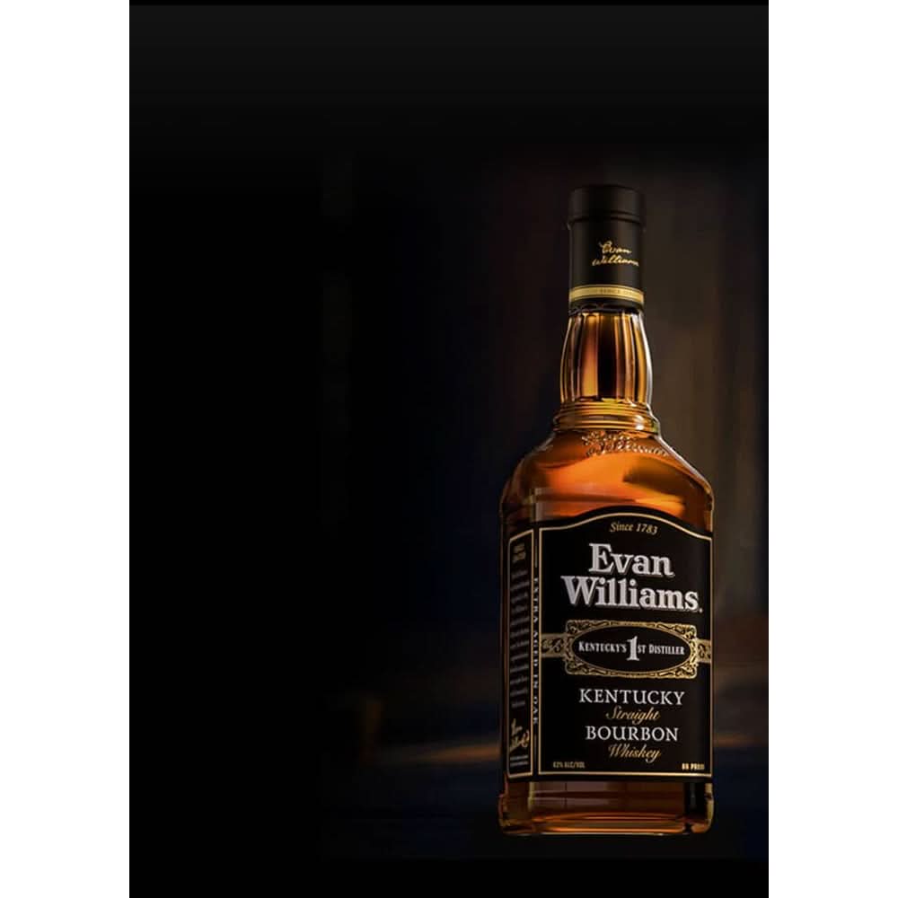 Evan Williams Black Label Kentucky Straight Bourbon Whiskey 750ml