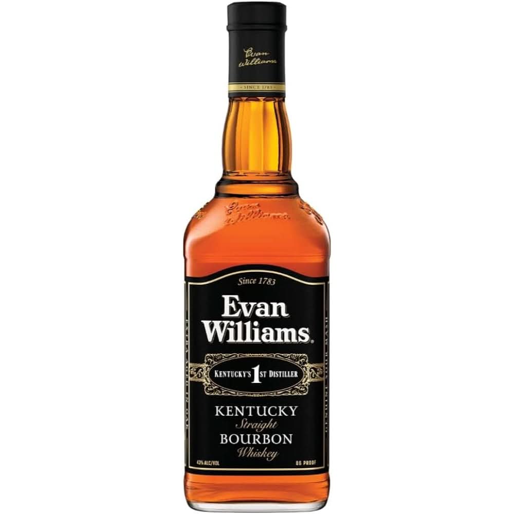 Evan Williams Black Label Kentucky Straight Bourbon Whiskey 750ml