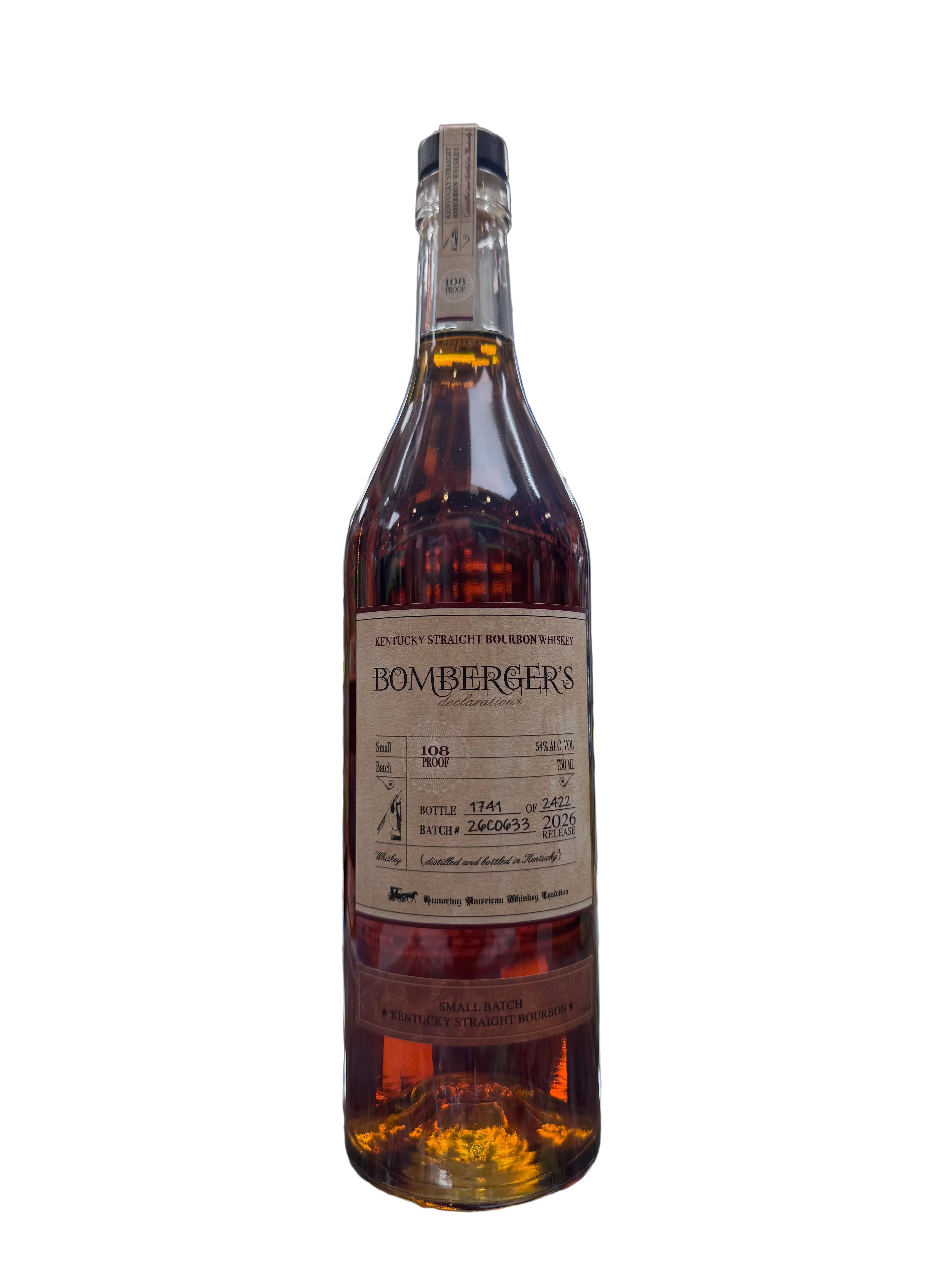 Bomberger's Declaration Small Batch Kentucky Straight Bourbon Whiskey 750ml