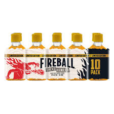 Fireball Vanilla Whisky 50ml Bottle 10-Pack