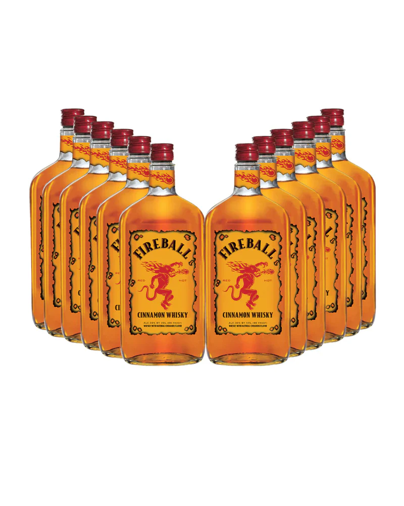 Fireball Cinnamon Whisky Bottle 12-Pack