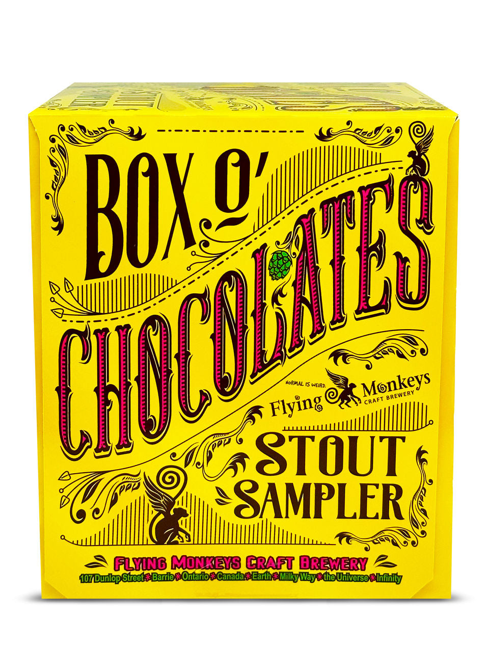 Flying Monkeys Box O Chocolates Stout Beer Variety 4-Pack