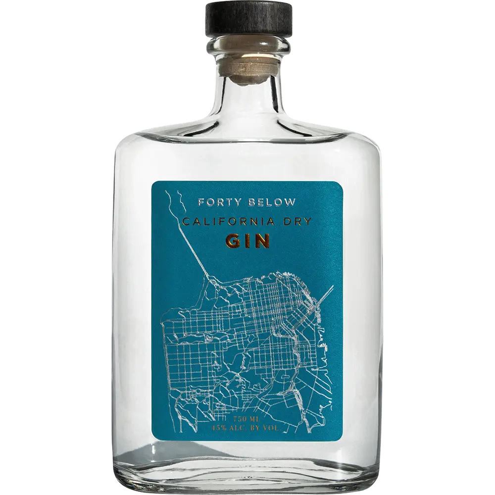 Forty Below California Dry GIN 750ml