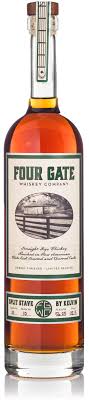 Four Gate Split Stave by Kelvin Kentucky Batch 10 Straight Rye Whiskey 750ml
