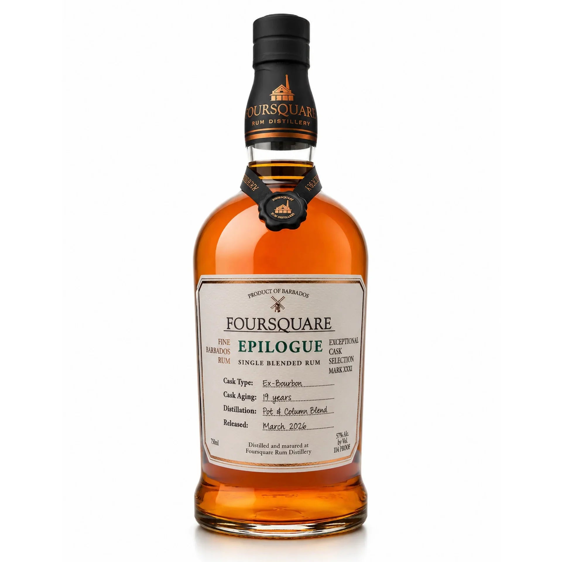 Foursquare Rum Distillery Exceptional Cask Selection Mark XXX 'Epilogue' 19 Year Old Single Blended Rum 750ml
