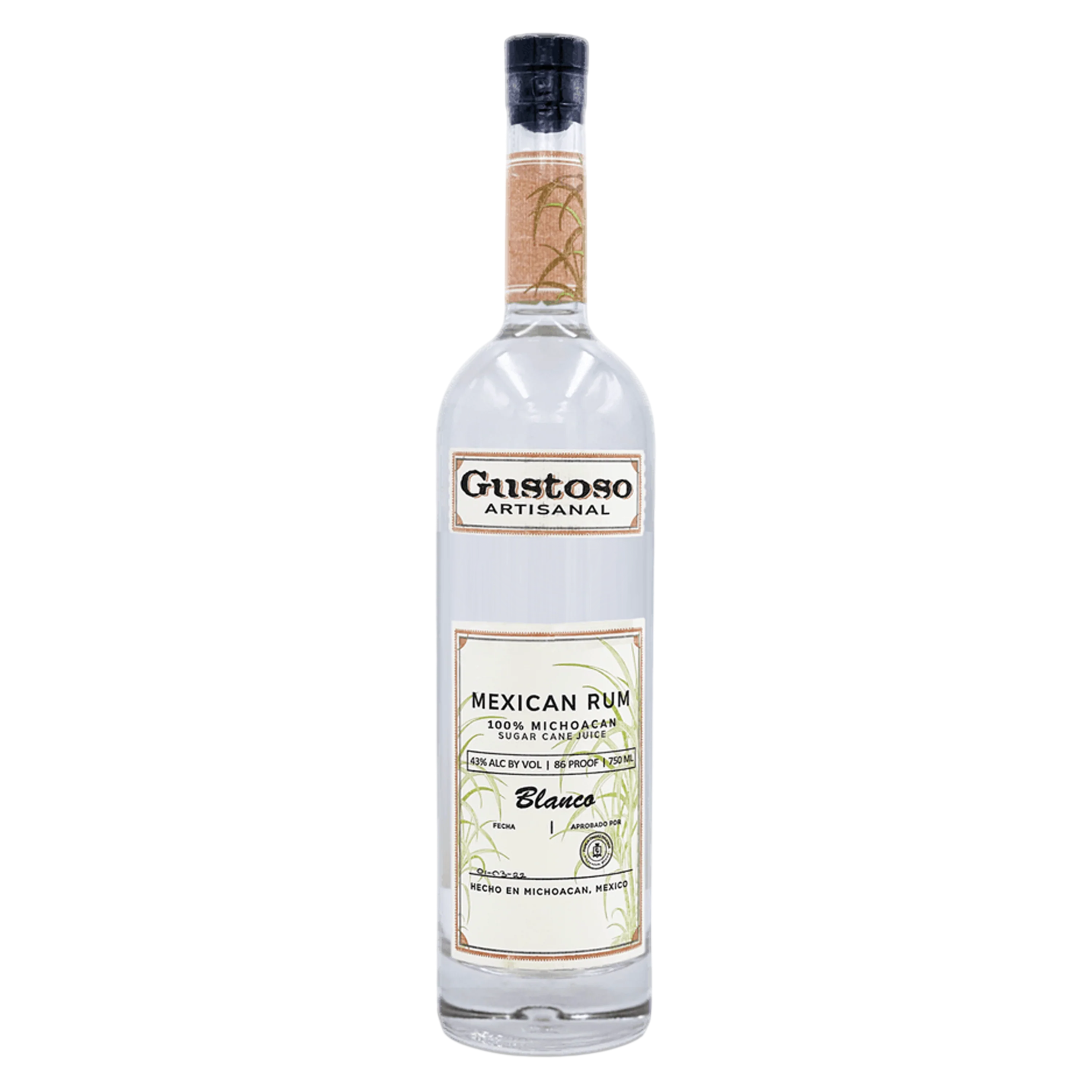 GUSTOSO ARTISANAL MEXICAN RUM BLANCO 1 L