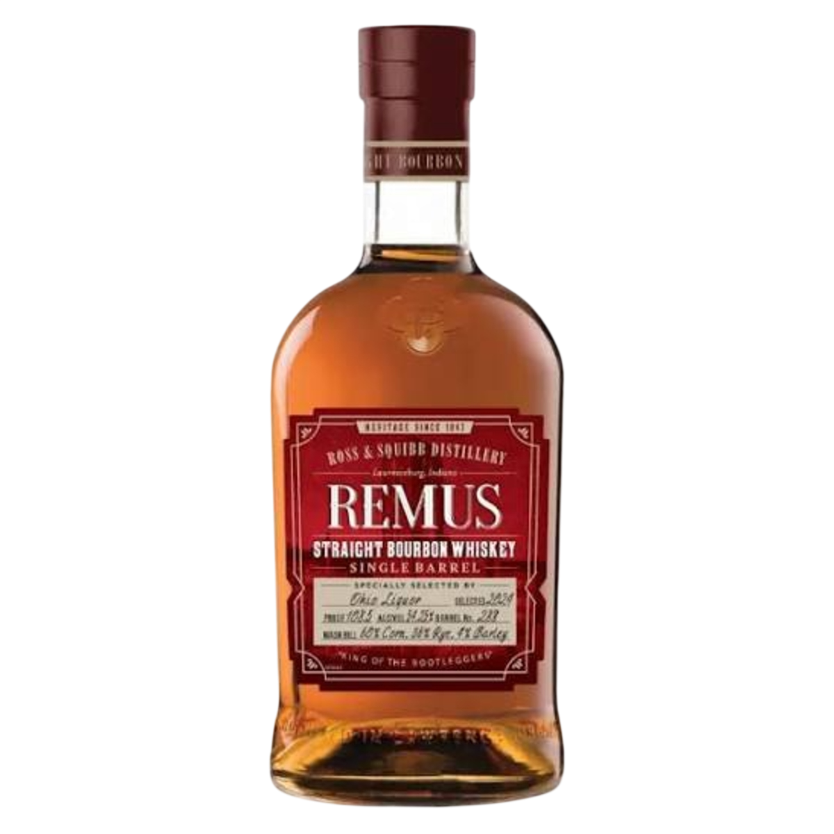George Remus Straight Bourbon Whiskey Single Barrel (Volstead First Edition) 750ml