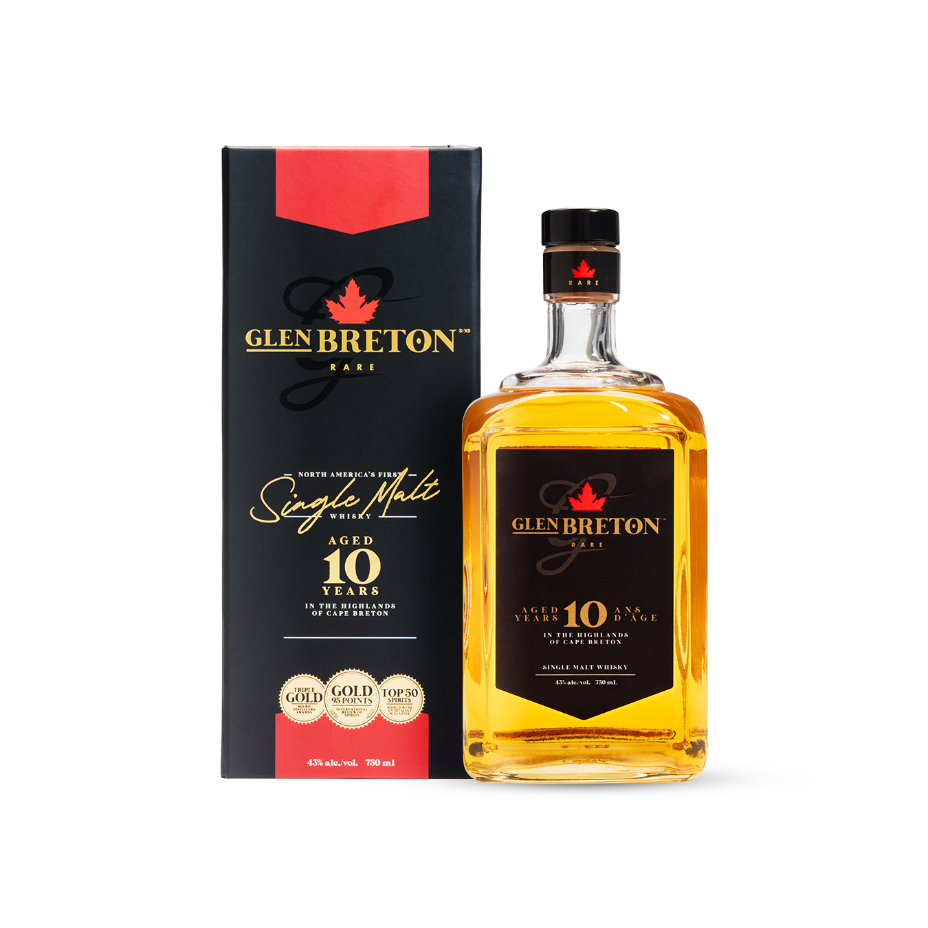 Glen Breton Canadian Single Malt 10 year 750 ML