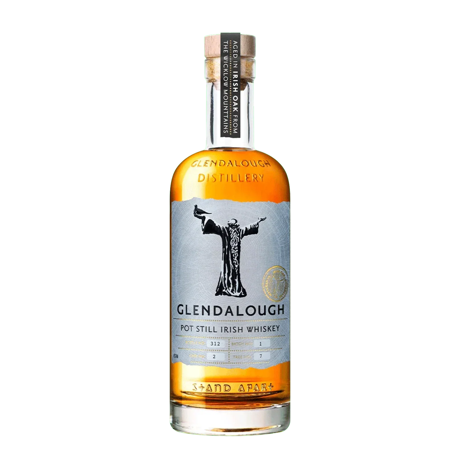 Glendalough Pot Still Wicklow-grown Irish Oak Whiskey 750 ML