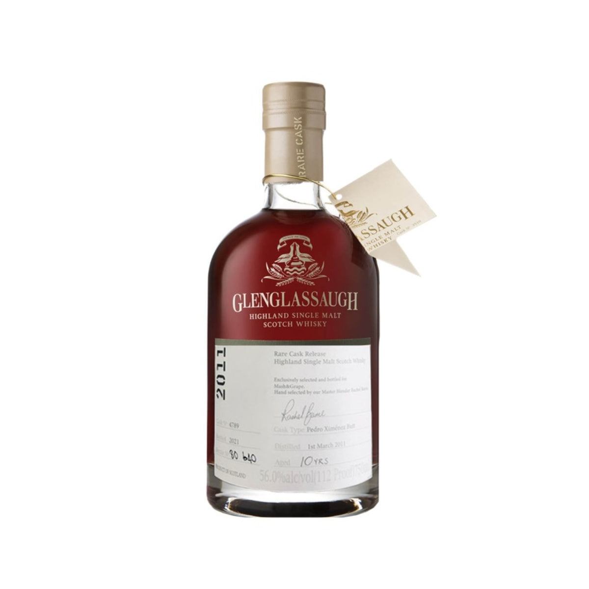 Glenglassaugh Highland Single Malt Scotch Rare Cask Release 112 Proof 10 year 750 ml