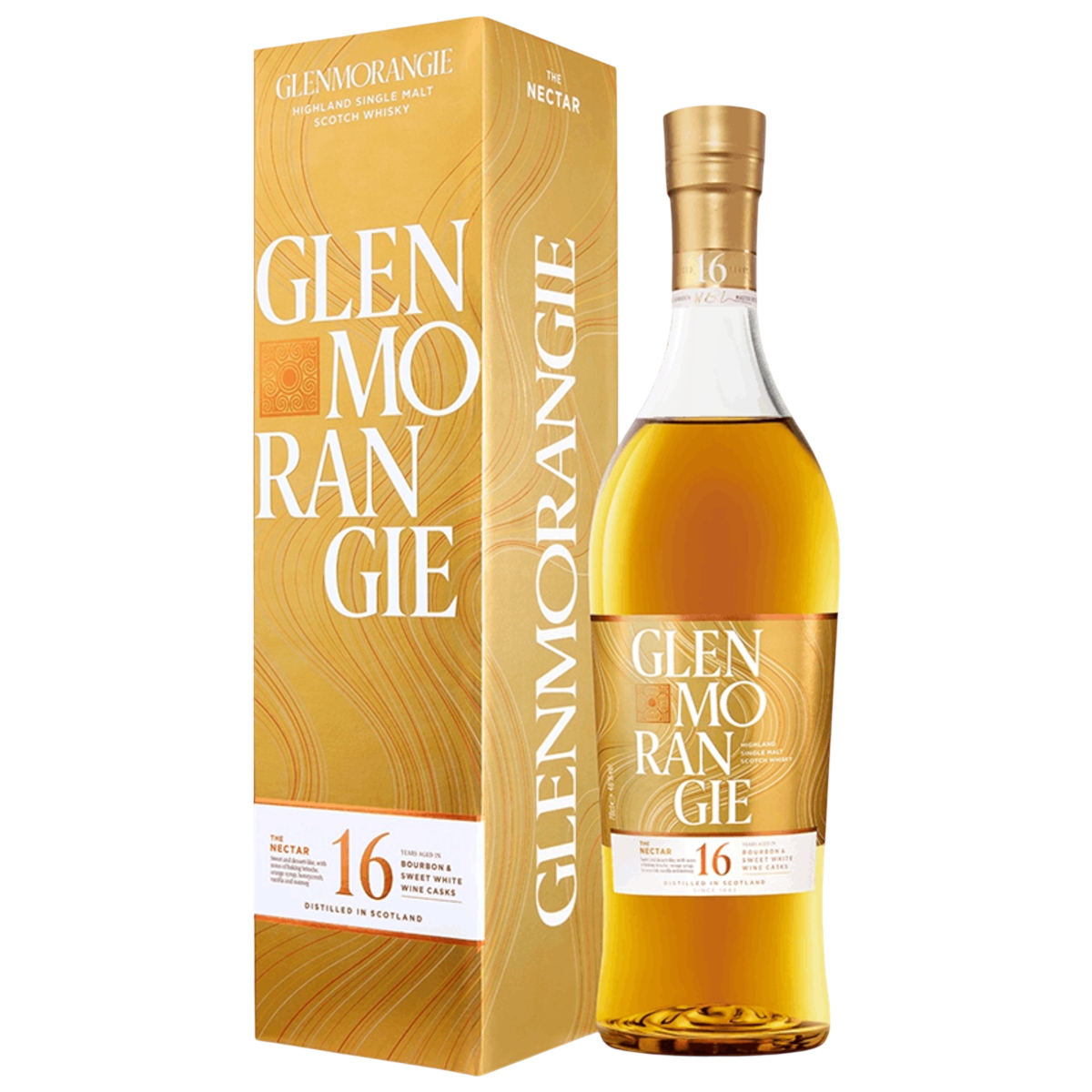 Glenmorangie Highland Single Malt Scotch The Nectar Bourbon & Sweet White Wine Casks 16 year 750 ml