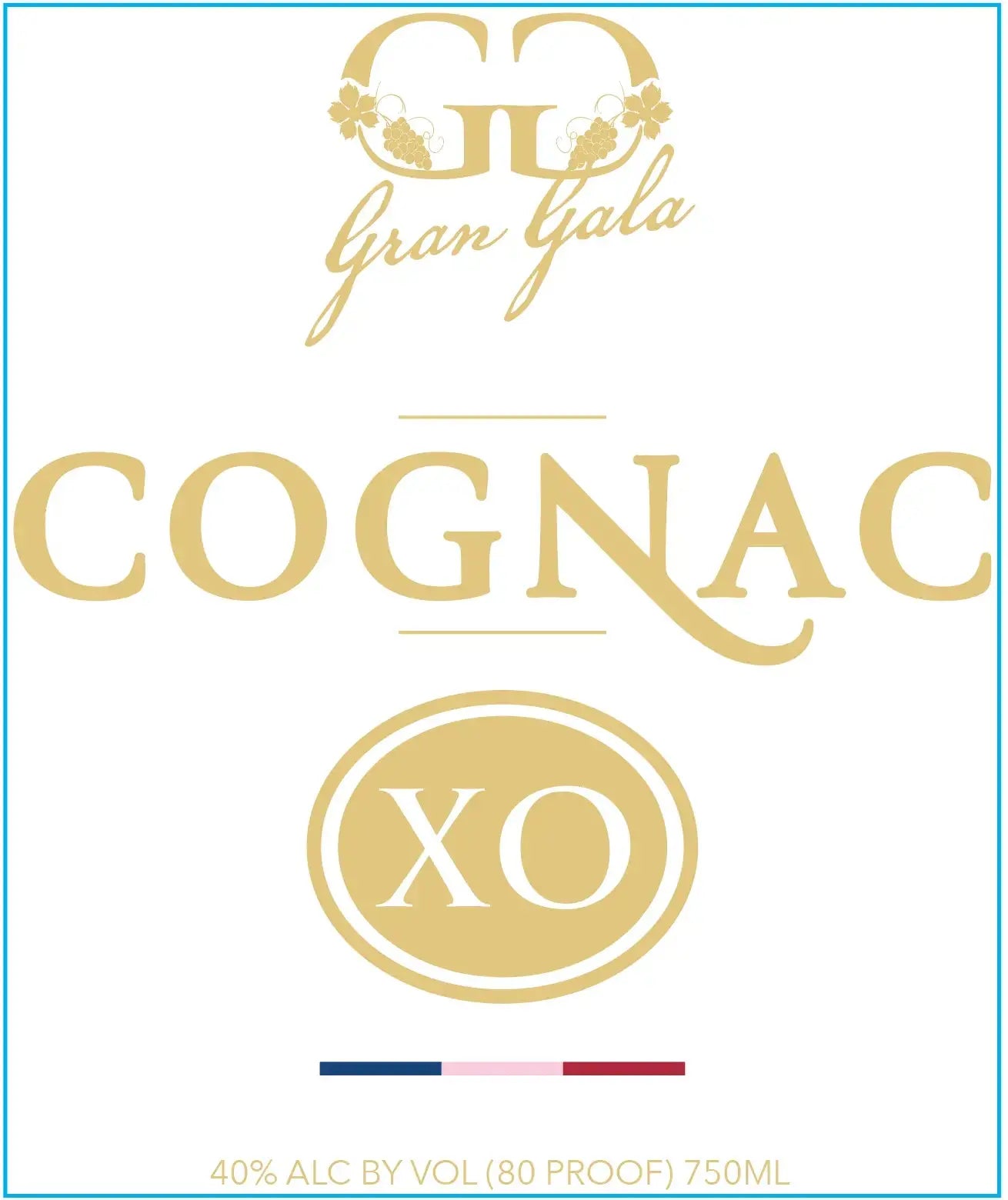 Gran Gala XO Extra Old French Cognac 750ml
