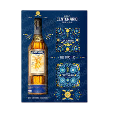 Gran Centenario Tequila Anejo w/ Two Ceramic Coasters 750 ml