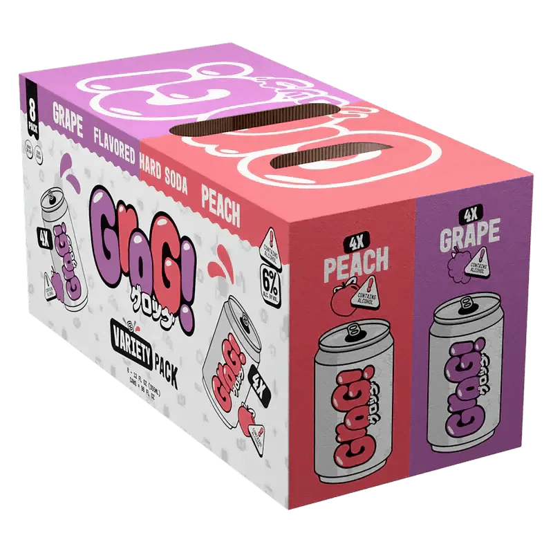 Grog Hard Soda Variety Can 8-Pack