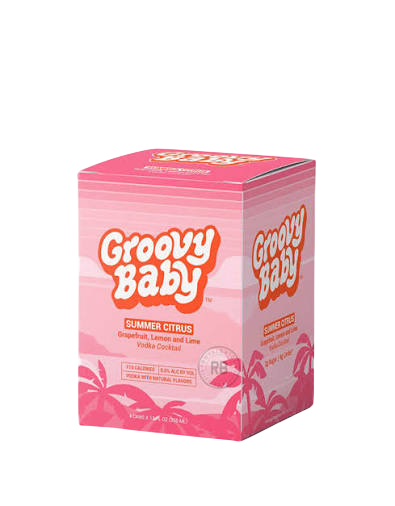 Groovy Baby Beverage Summer Citrus Vodka (4 Pack) 12 FL
