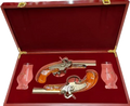 H. Deringer Pistol with Glasses Bourbon Whiskey Gift Pack 200ml