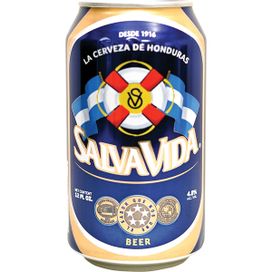 Honduras Salva Vida Lager Beer Can 24-Pack