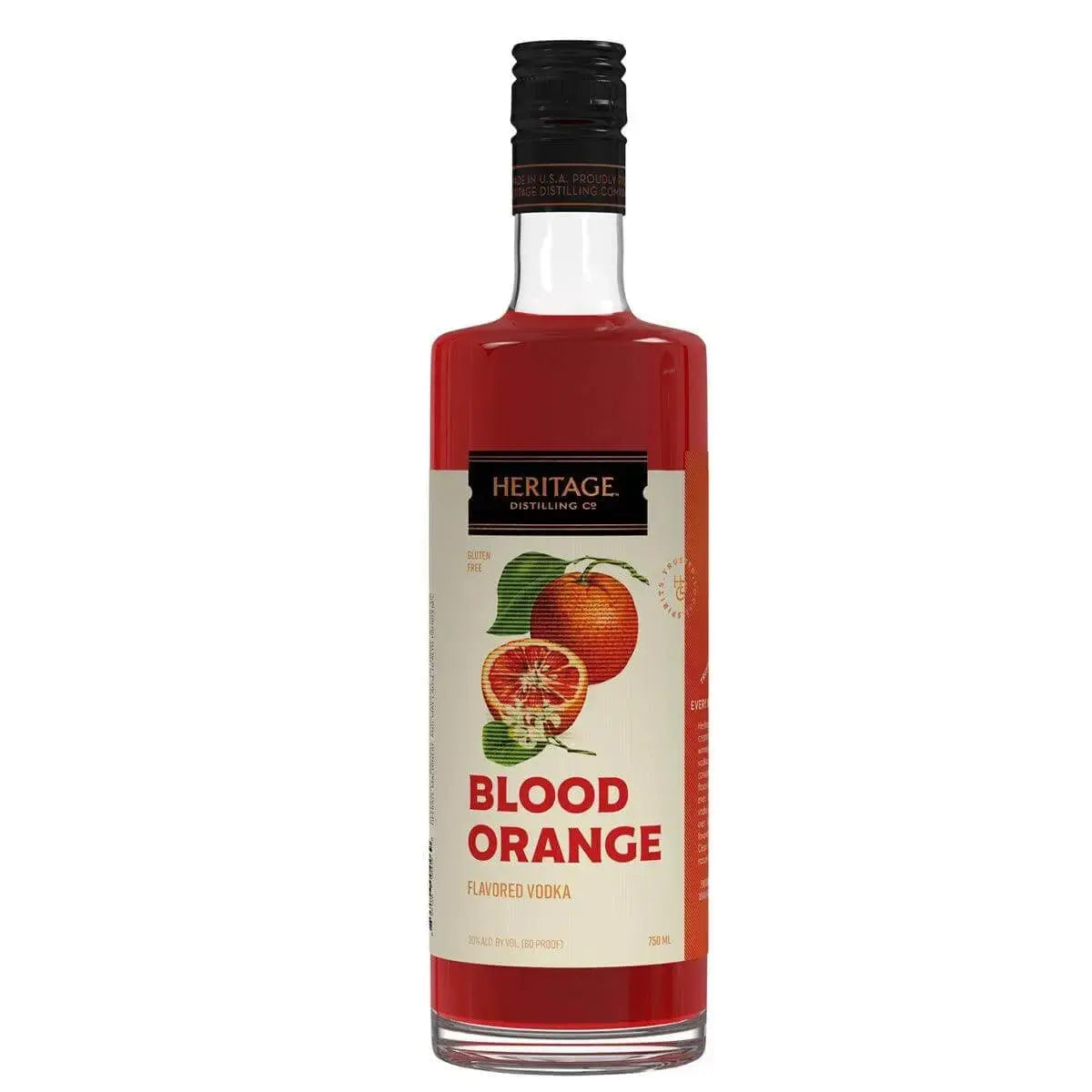 Heritage Blood Orange Flavored Vodka 750ml