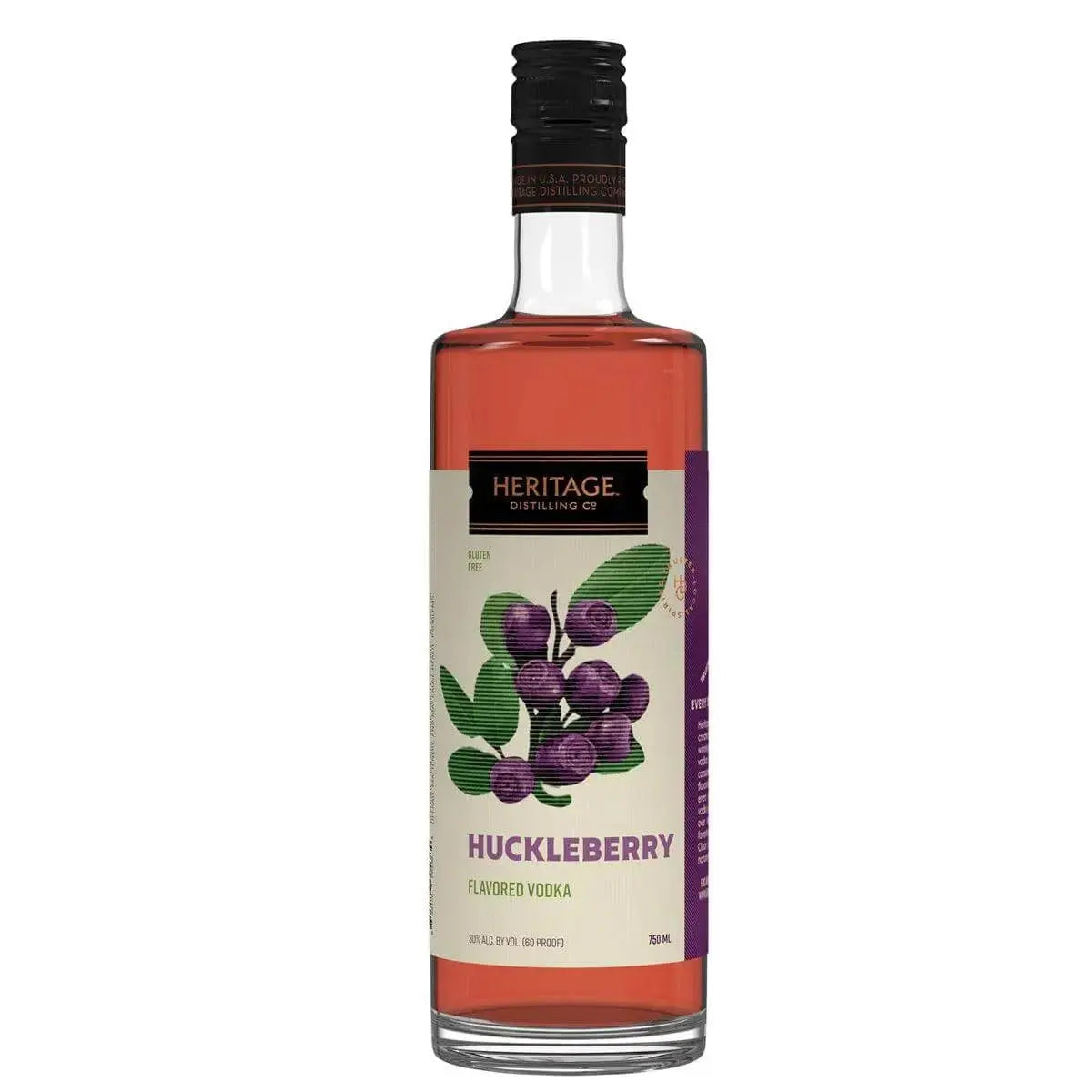 Heritage Huckleberry Flavored Vodka 750ml