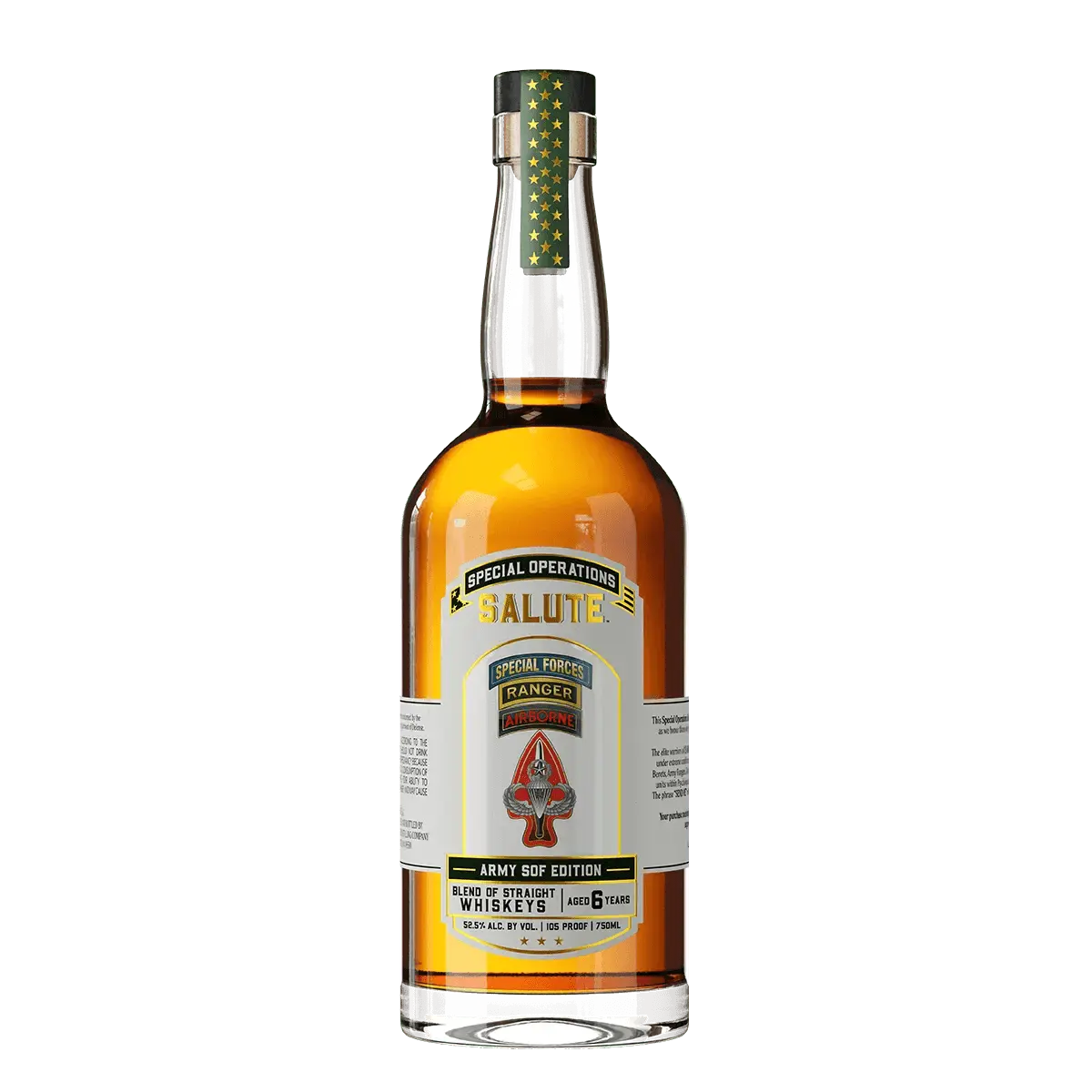 Heritage Special Operations Salute Army SOF Edition 6 Year Old Blend of Straight Whiskeys 750ml