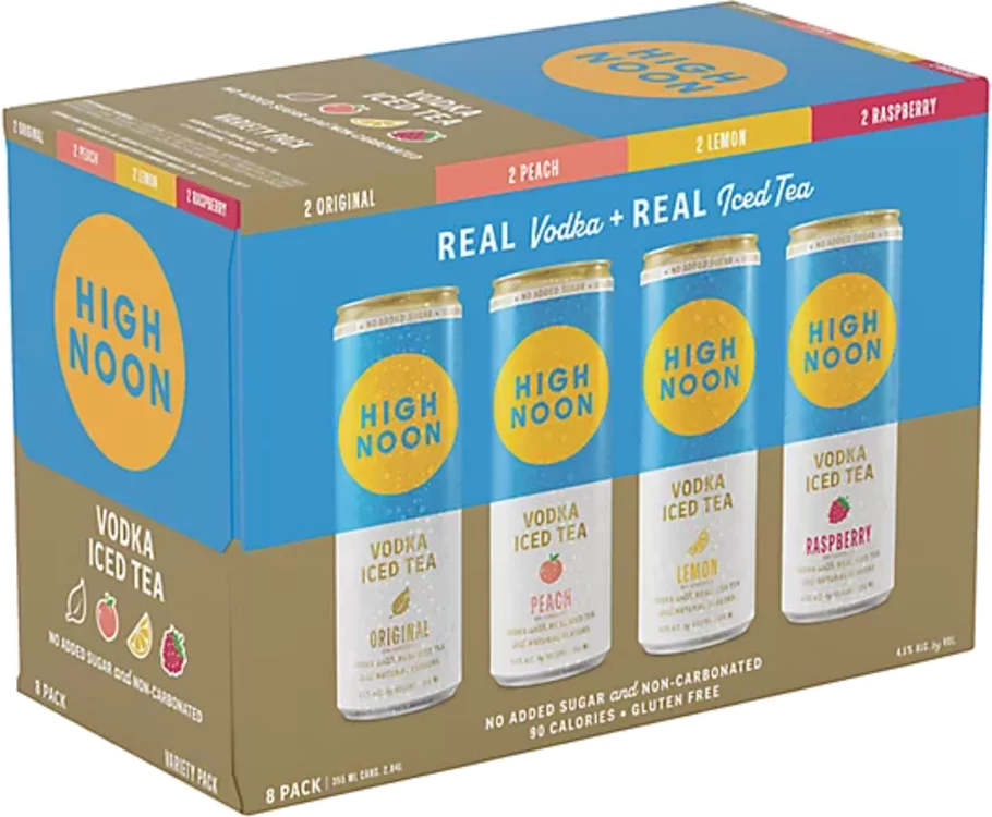 High Noon Vodka Iced Tea 12-Oz Variety 8-Pack