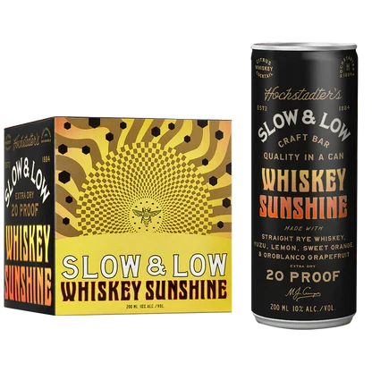 Hochstadter's Slow & Low Whiskey Sunshine 200ml 4pk