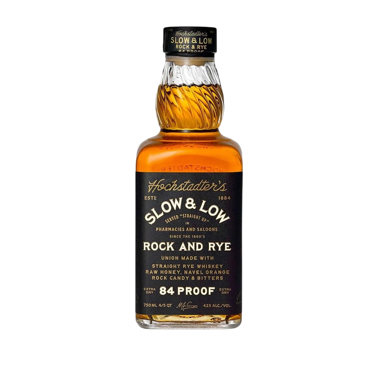 Hochstadters Slow and Low Old Fashioned Rock and Rye  Straight Rye Whiskey 750 ml