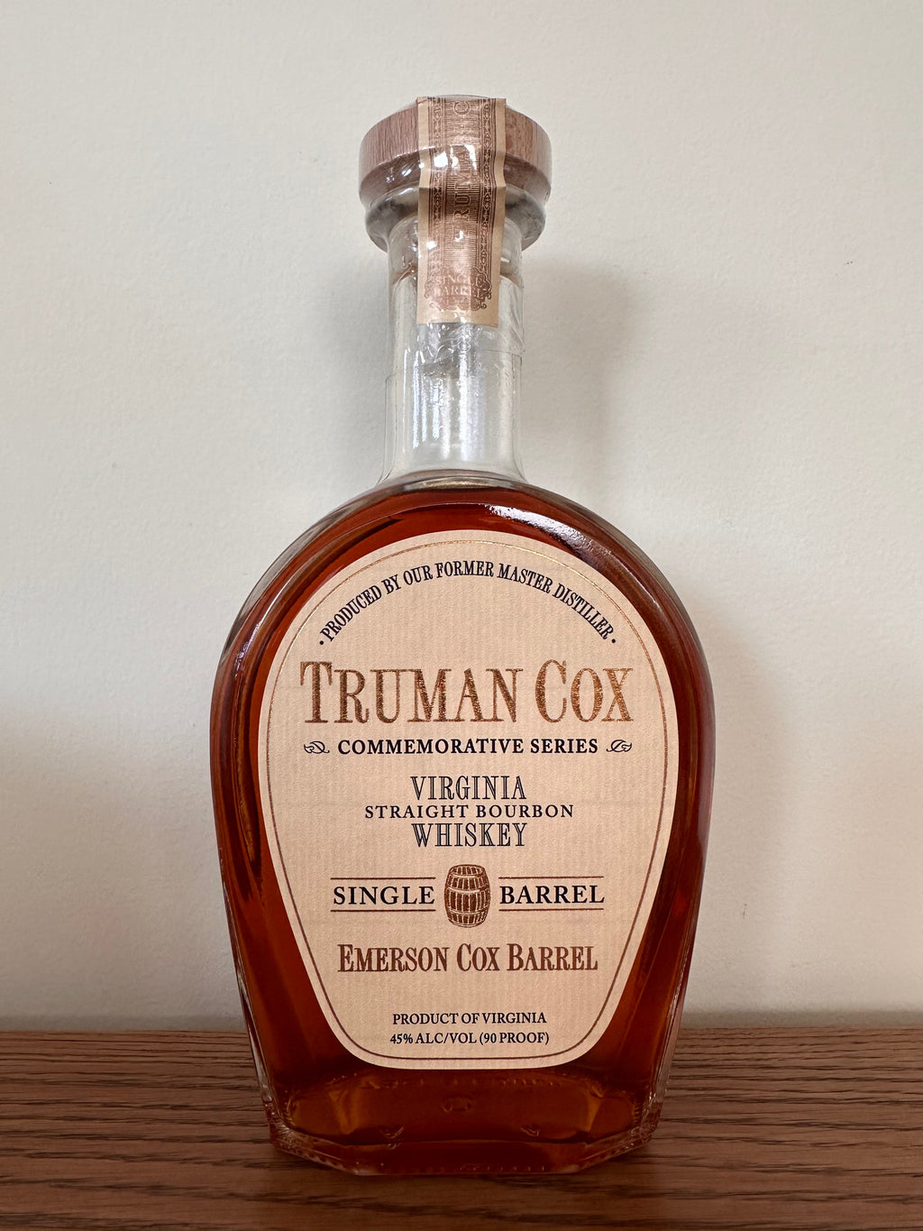 2018 Truman Cox Commemorative Series: Emmerson Cox Barrel Whiskey 750ml
