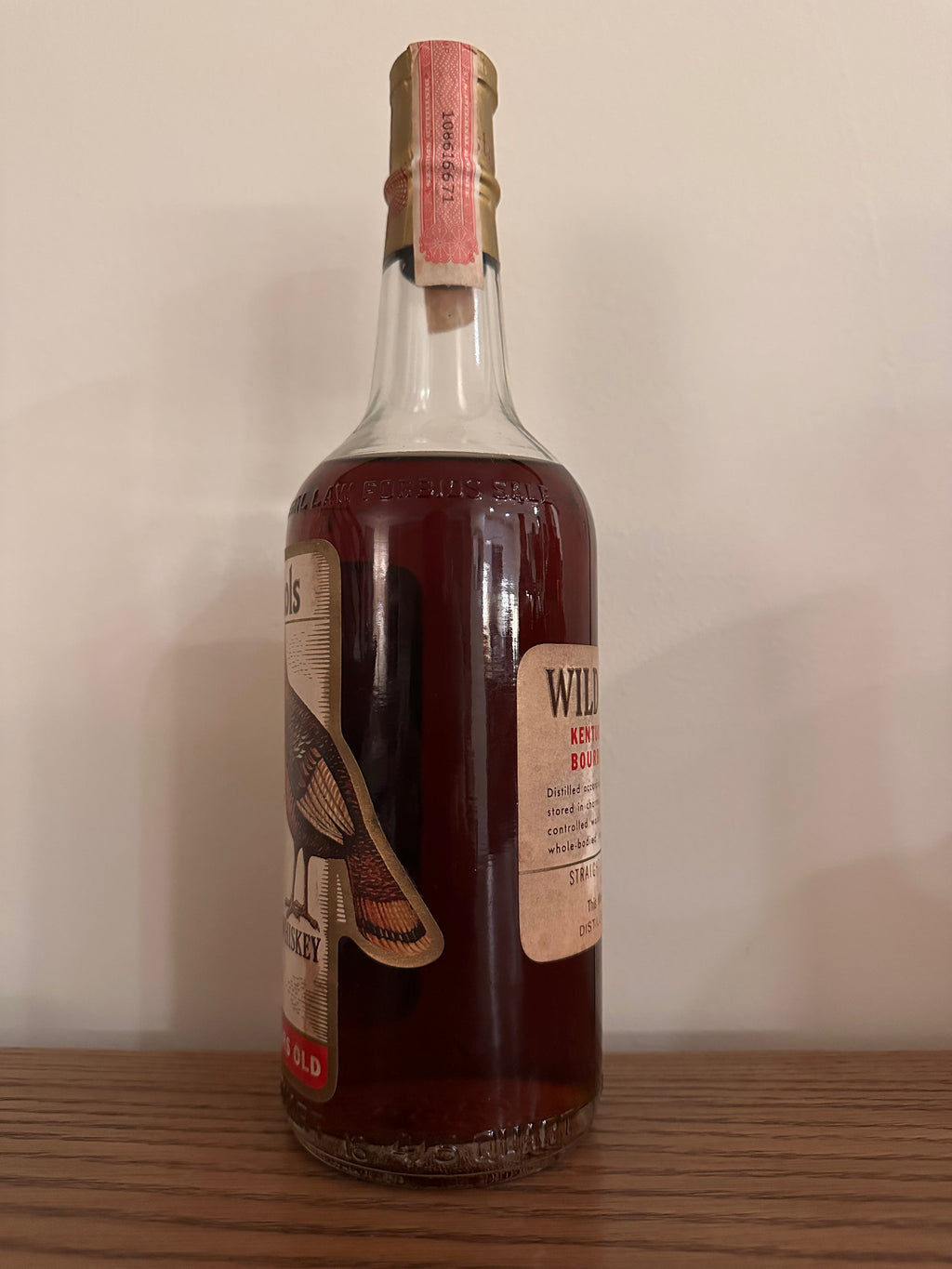 1963 Wild Turkey 8 Year 101 Proof "New York, NY" Austin Nichols 4/5 Quart