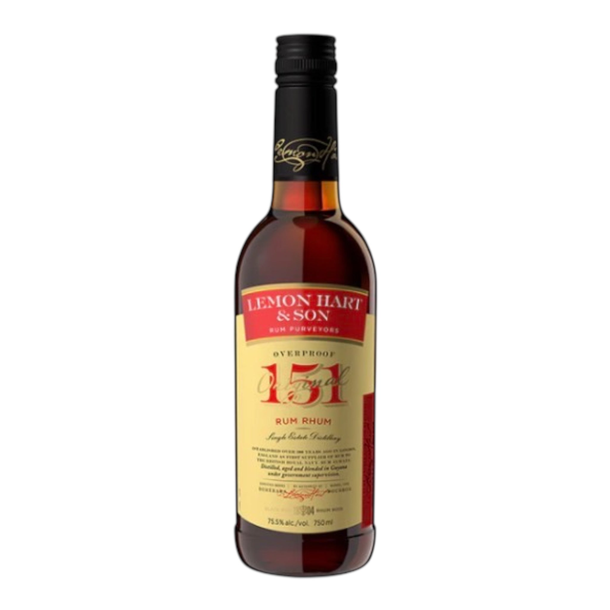 Lemon Hart 151 Demerara Rum 750ml