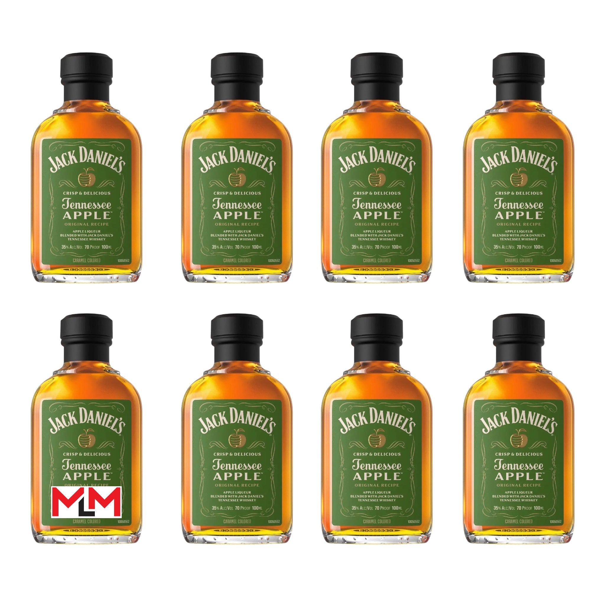 Jack Daniel's Tennessee Apple Liqueur Whiskey 100ml 8-Pack