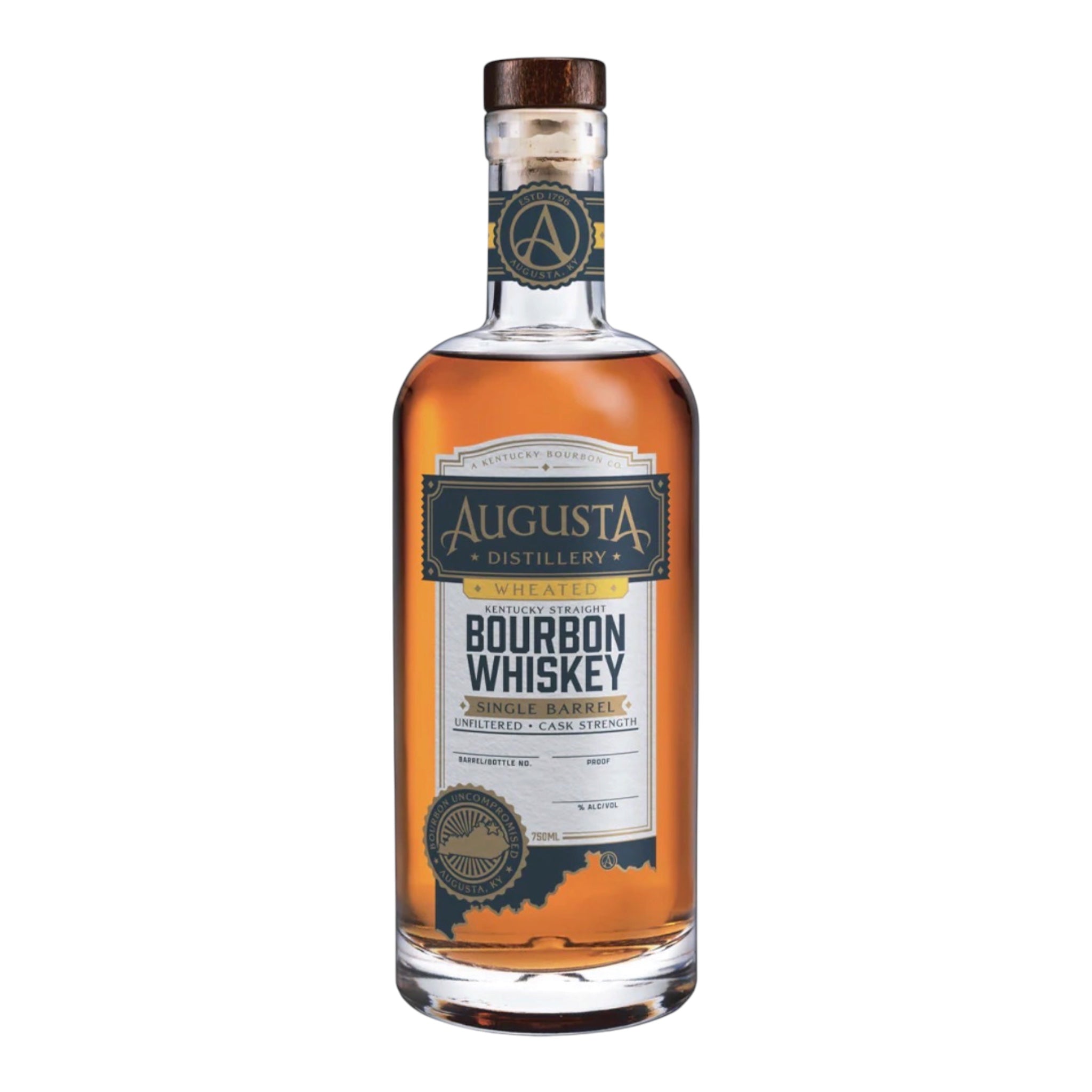 Augusta Distillery Wheated Single Barrel Straight Bourbon Whiskey 750ml