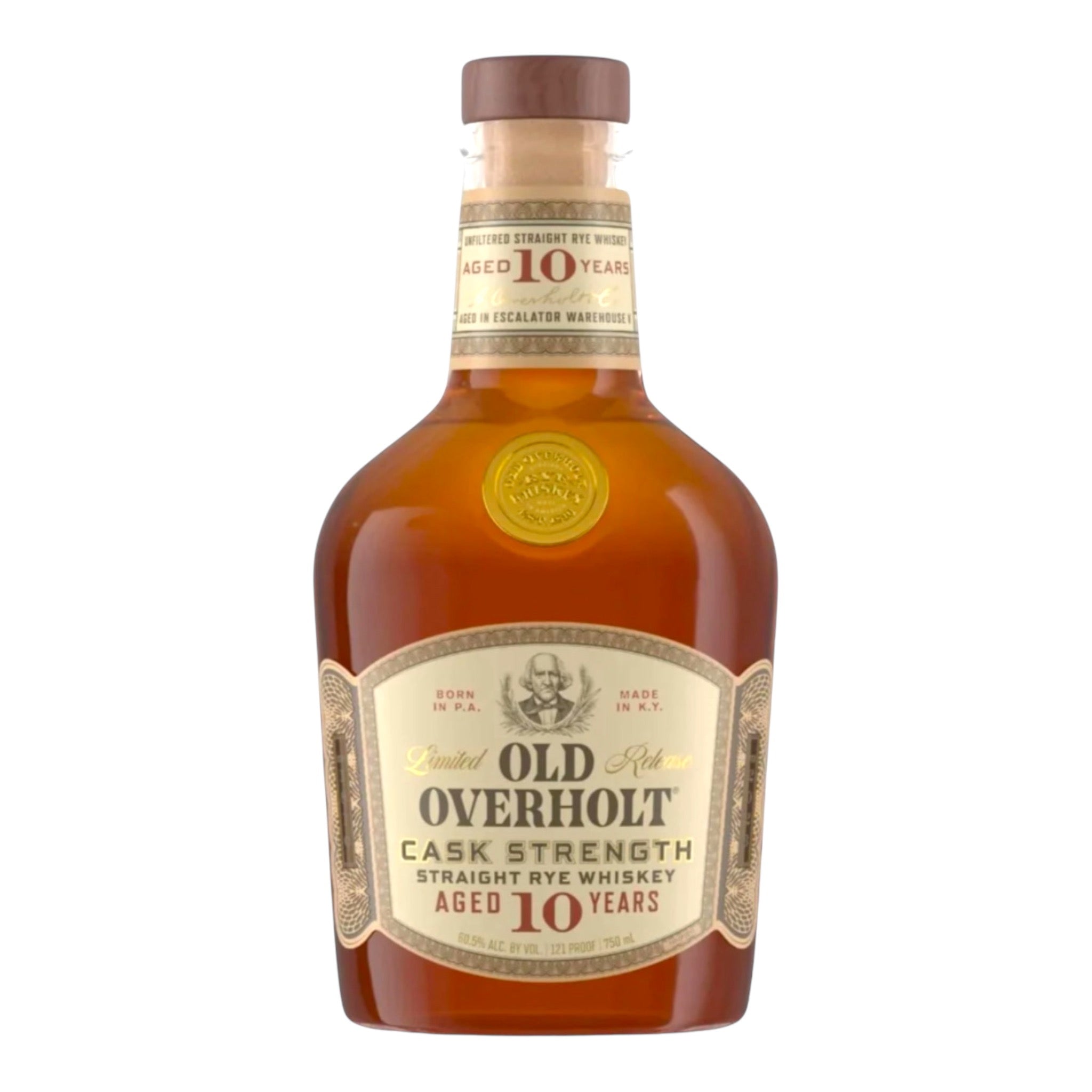 2023 Old Overholt 10 Year Old Straight Rye Whiskey 750ml