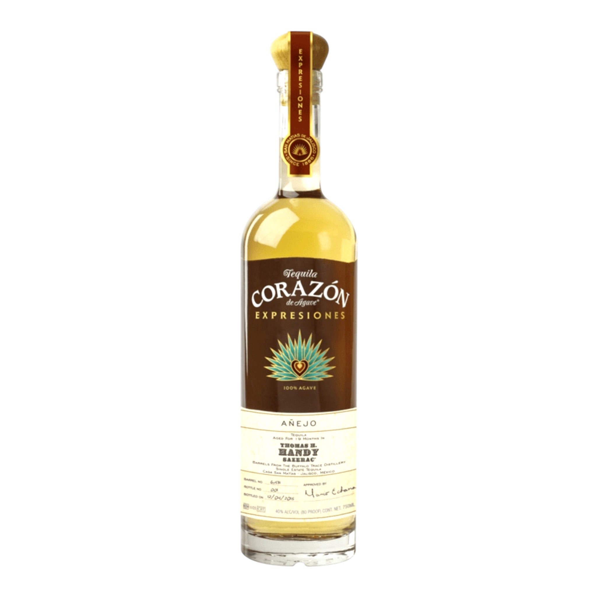 Corazon de Agave Expresiones Thomas H. Handy Sazerac Barrels Anejo Tequila 750ml