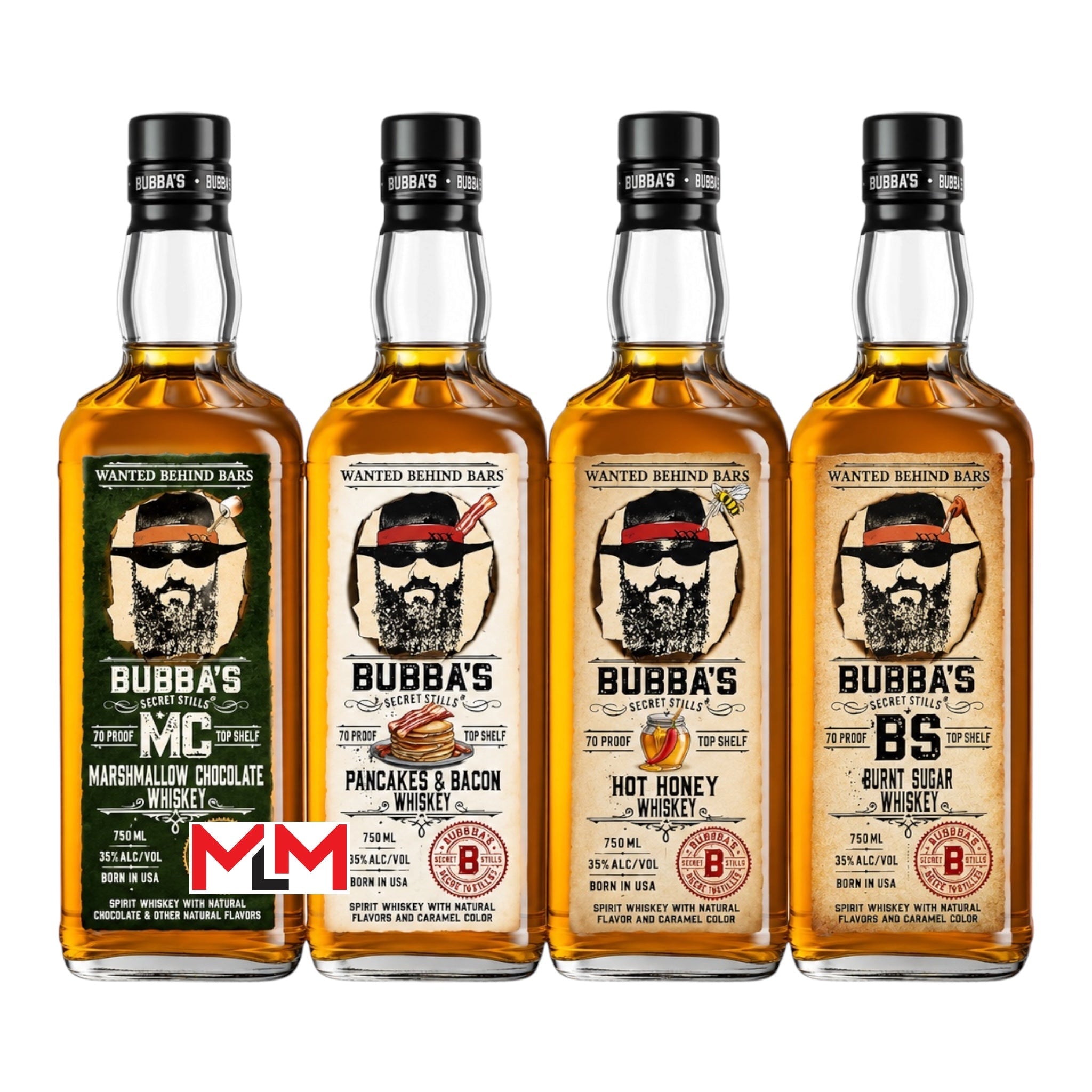 Bubba’s Whiskey Bundle (Marshmallow Chocolate, Pancake & Bacon, Hot Honey, Burnt Sugar)