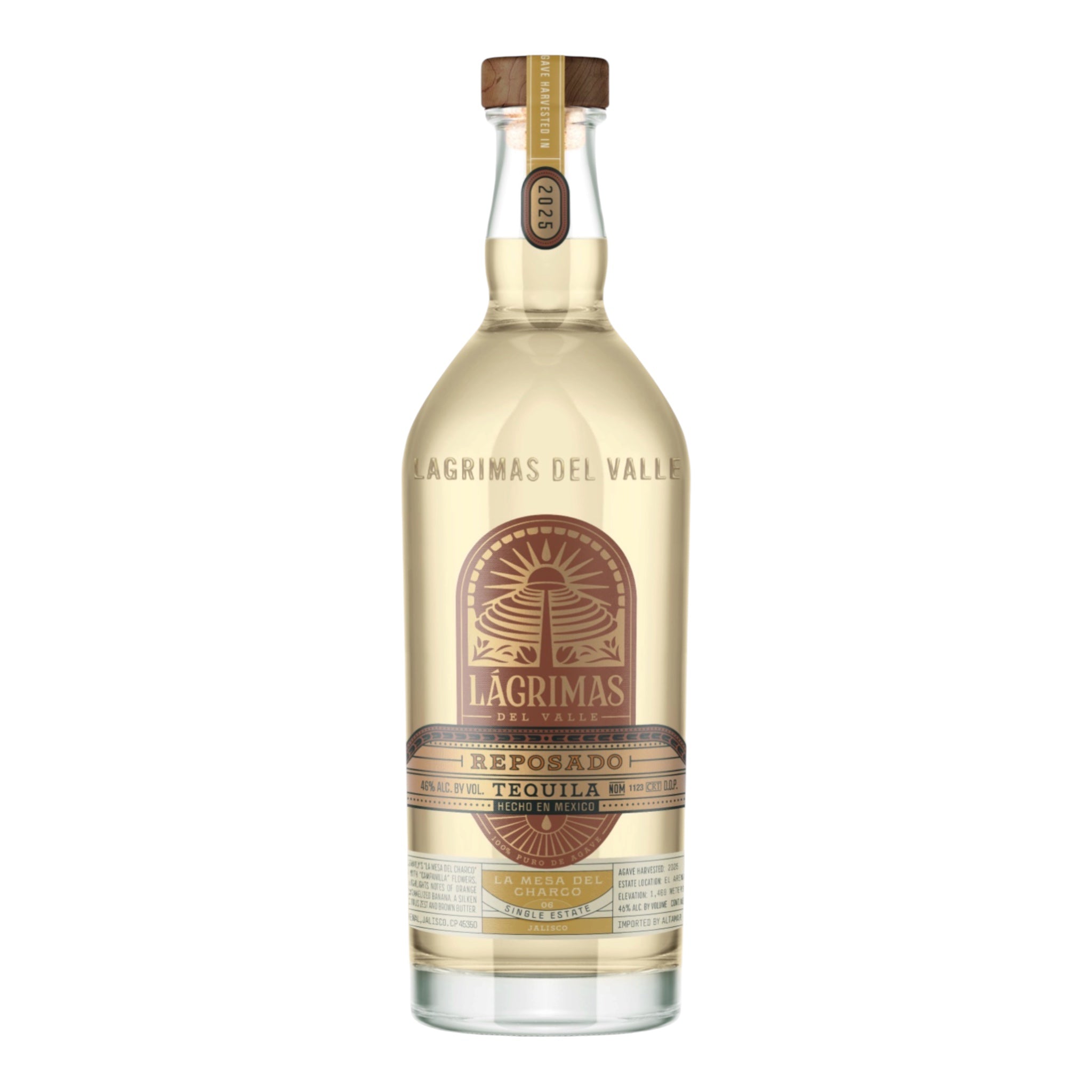 Lagrimas Del Valle Reposado Tequila Del Charco 750ml